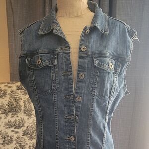 RF jeans by Buffalo Blue Denim Vest